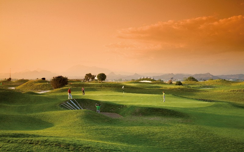 lykia links driving range green bunker